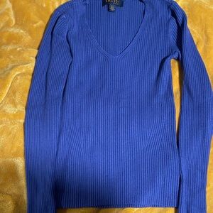 Truth Royal Blue V-Neck Sweater